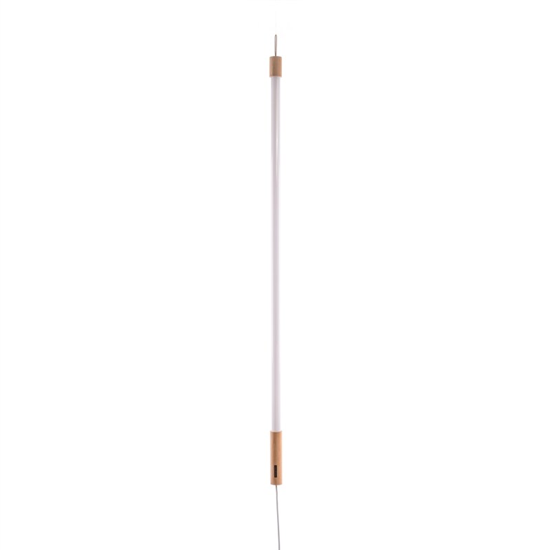 Linea neon lamp LED wood vit