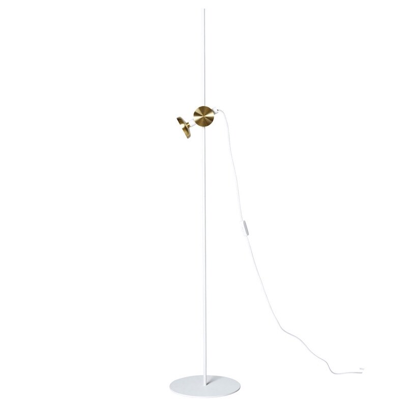 Pholc - Blend 150 Floor lamp Traffic white, brass