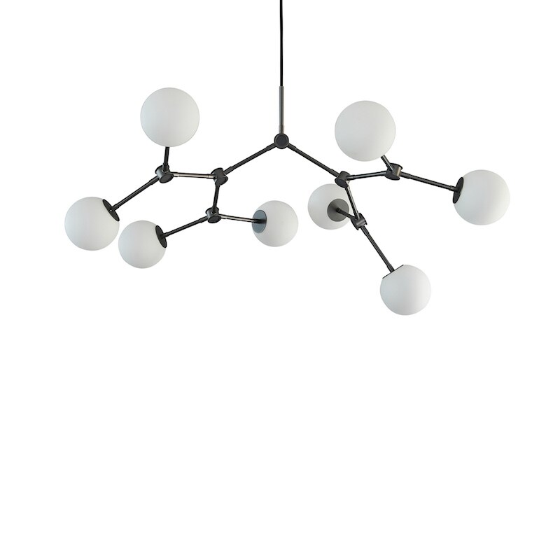 Drop Chandelier Bulp mini taklampa grey