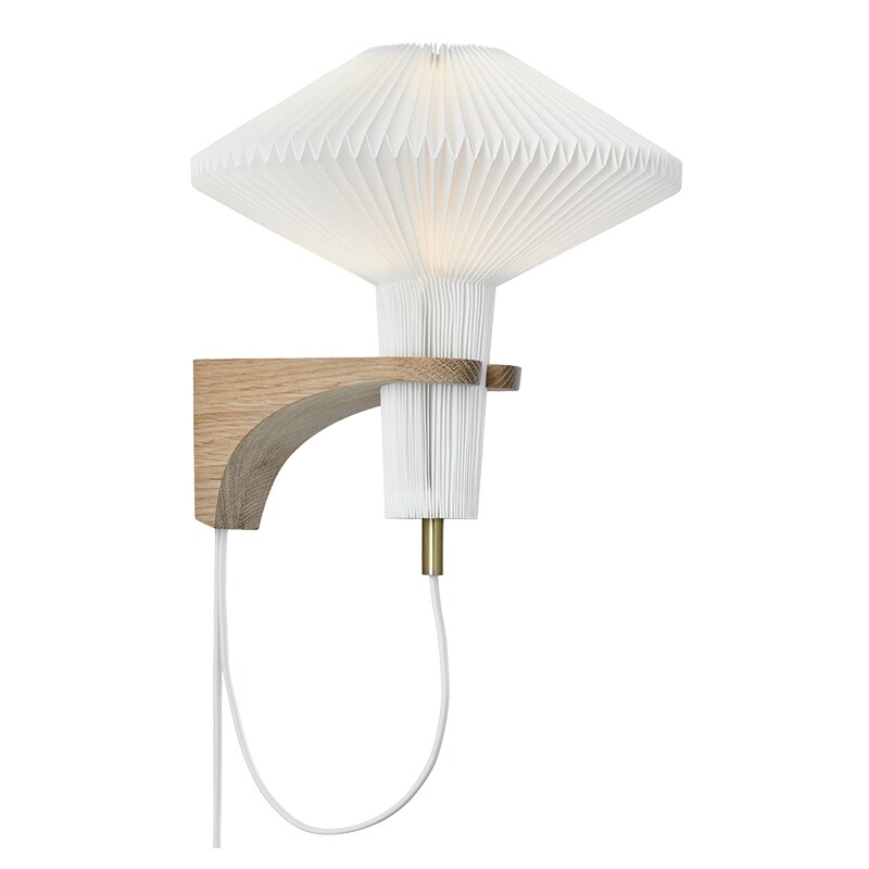 Le Klint 204 Mushroom vägglampa ljus ek