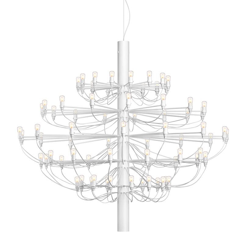 FLOS - 2097/75 Sarfatti taklampa matt vit