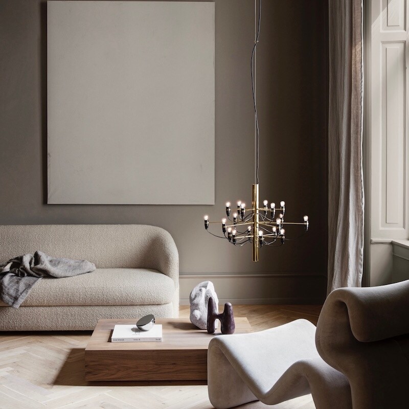 209718 Sarfatti LED Taklampa mässing 209718 Sarfatti LED Taklampa mässing