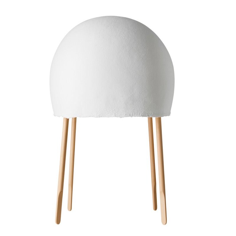 Kurage bordslampa vit