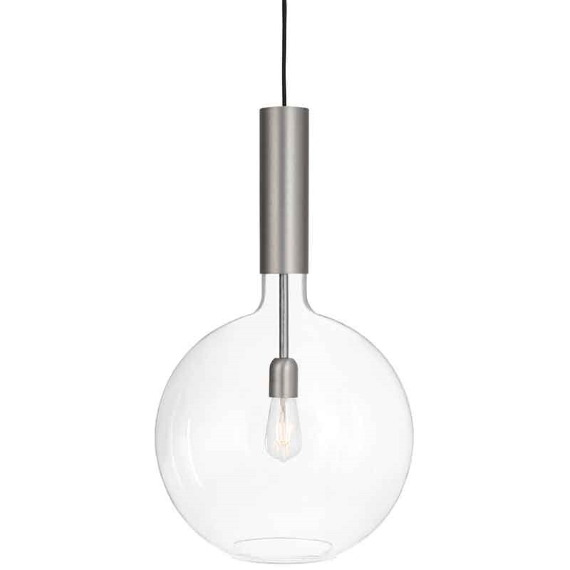 Rosdala XL taklampa Råjärn/klart glas