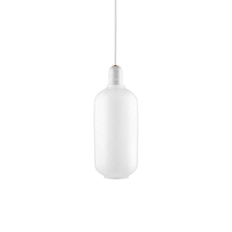 Normann Copenhagen - Amp Taklampa L vitt glas/vit