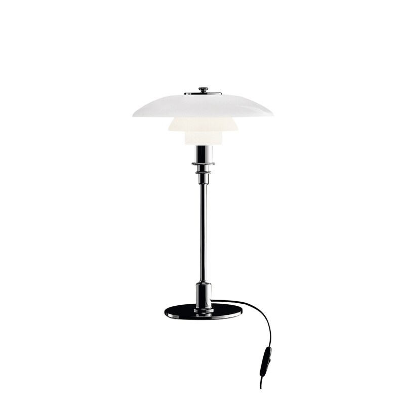 Louis Poulsen - PH 3/2 Bordslampa glas/krom