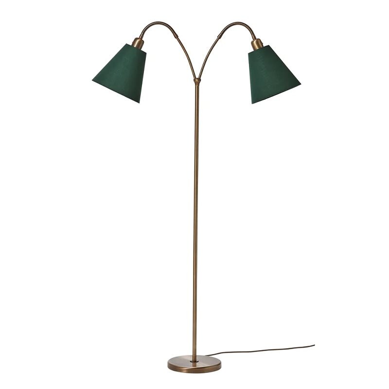 Haga 2-armad golvlampa oxid