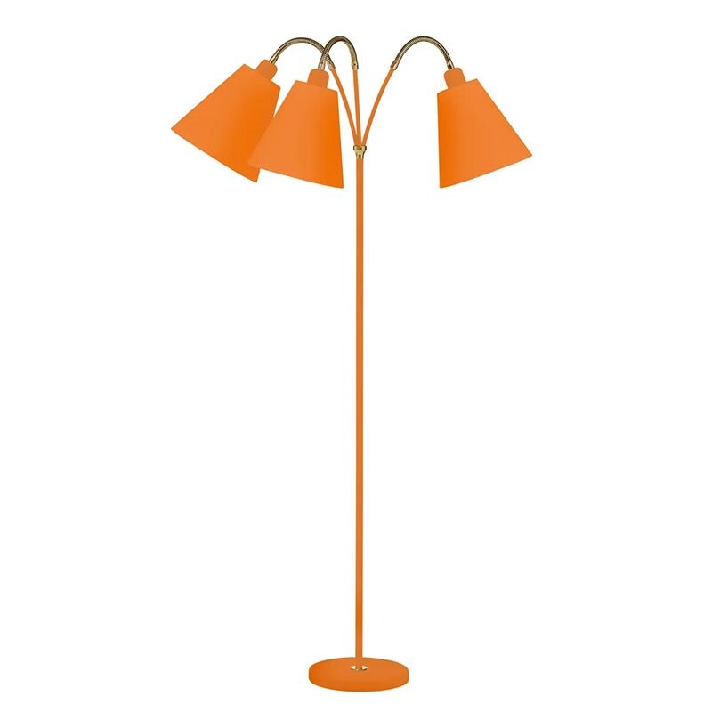 Haga 3-armad golvlampa orange