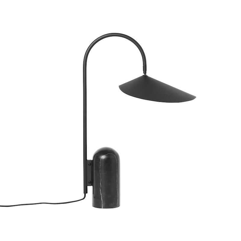 Arum bordslampa svart