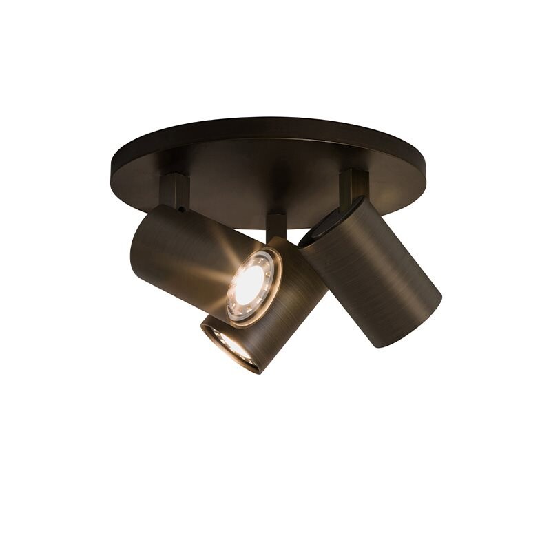Ascoli triple round spotlight brons