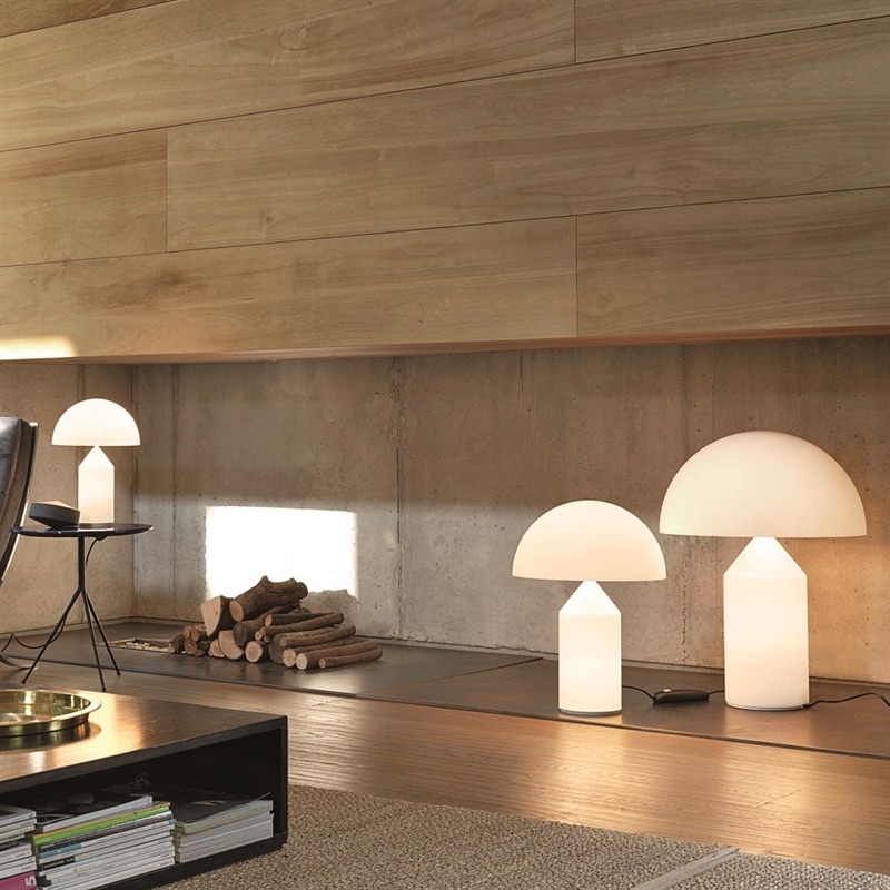 Atollo 237 Bordslampa opalglas Atollo 237 Bordslampa opalglas