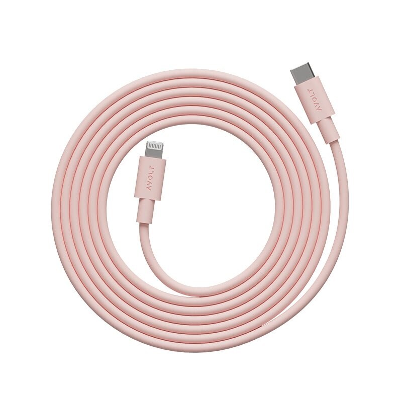 Avolt - Cabel 1 USB-C to lightning 2m new pink