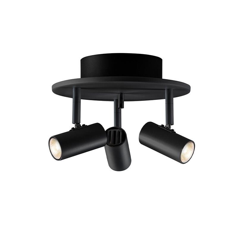 Belid - Cato 3 spotlight rund halogen mattsvart/mattsvart