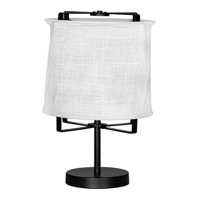 Softy bordlampa H50cm matt svart/vit