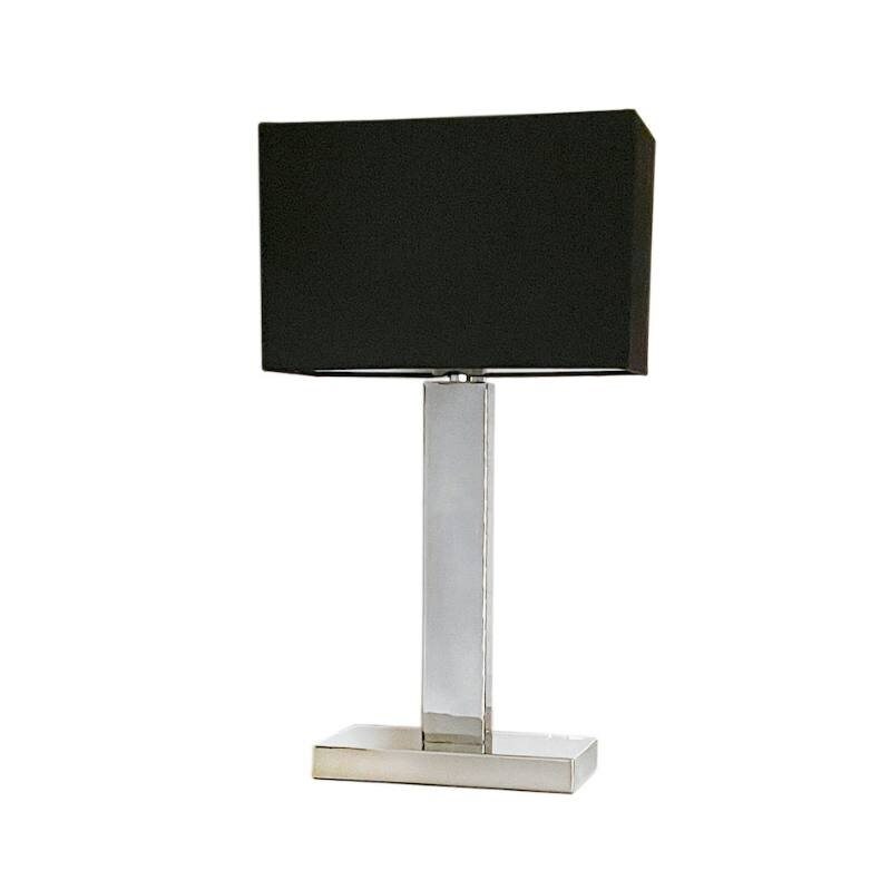 Prime bordlampa H47cm Krom/svart skärm