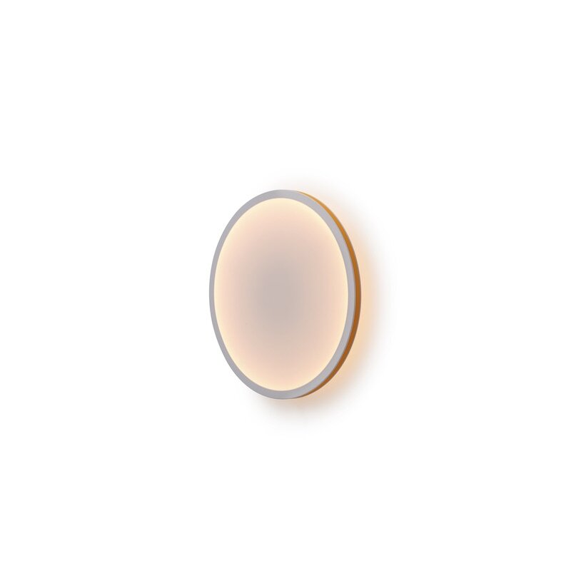 Muuto - Calm Ø50 vägglampa vit/orange