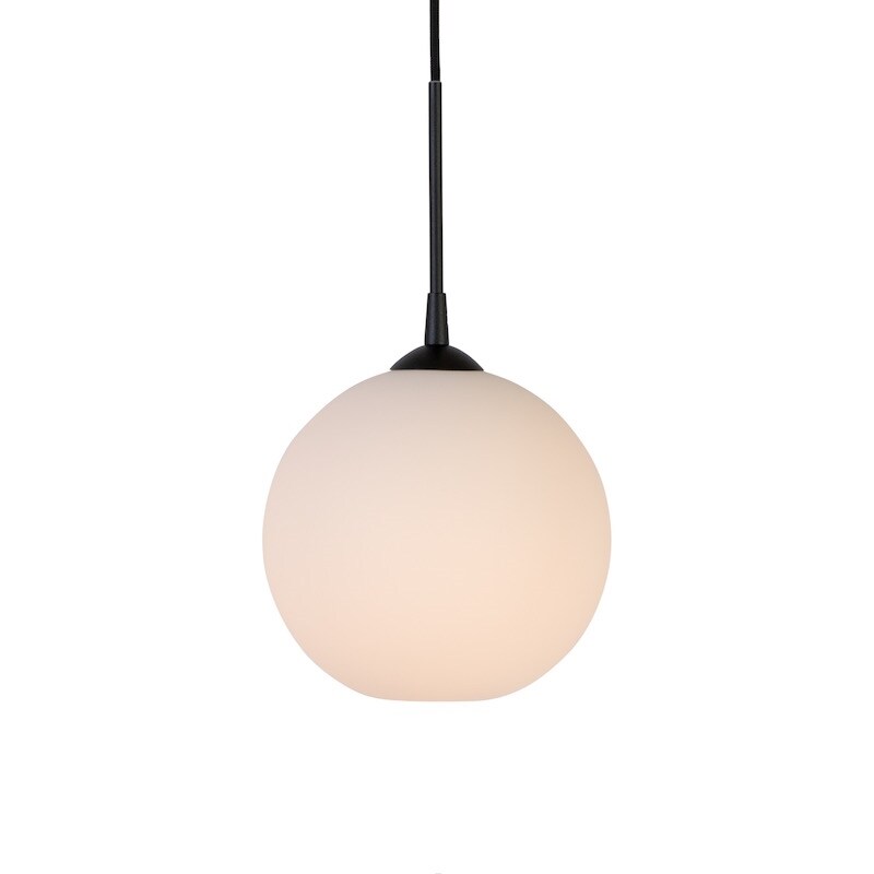 Capo Ø250 taklampa svart/opal glas