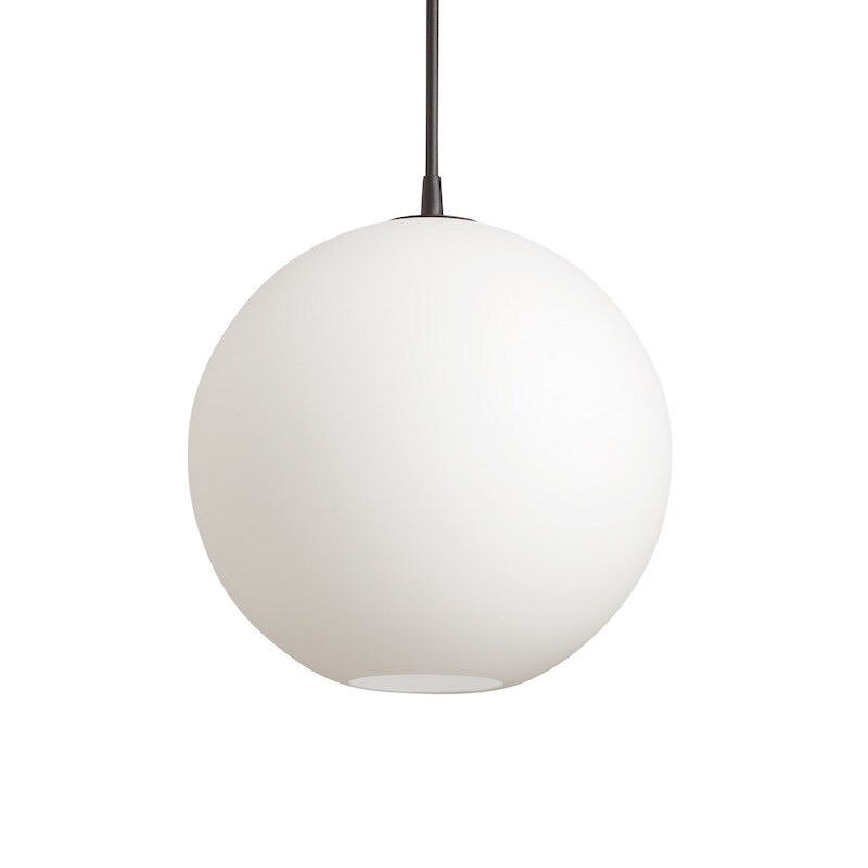 Belid - Capo Ø350 taklampa svart/opal glas