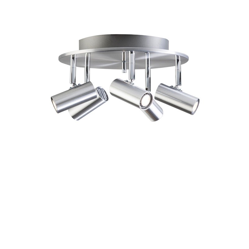 Cato 5 spotlight rund aluminium