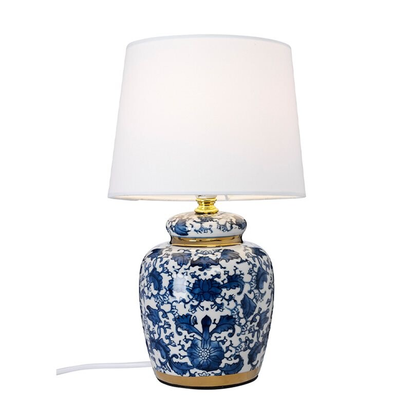 Cottex - Klassisk mini bordslampa blå
