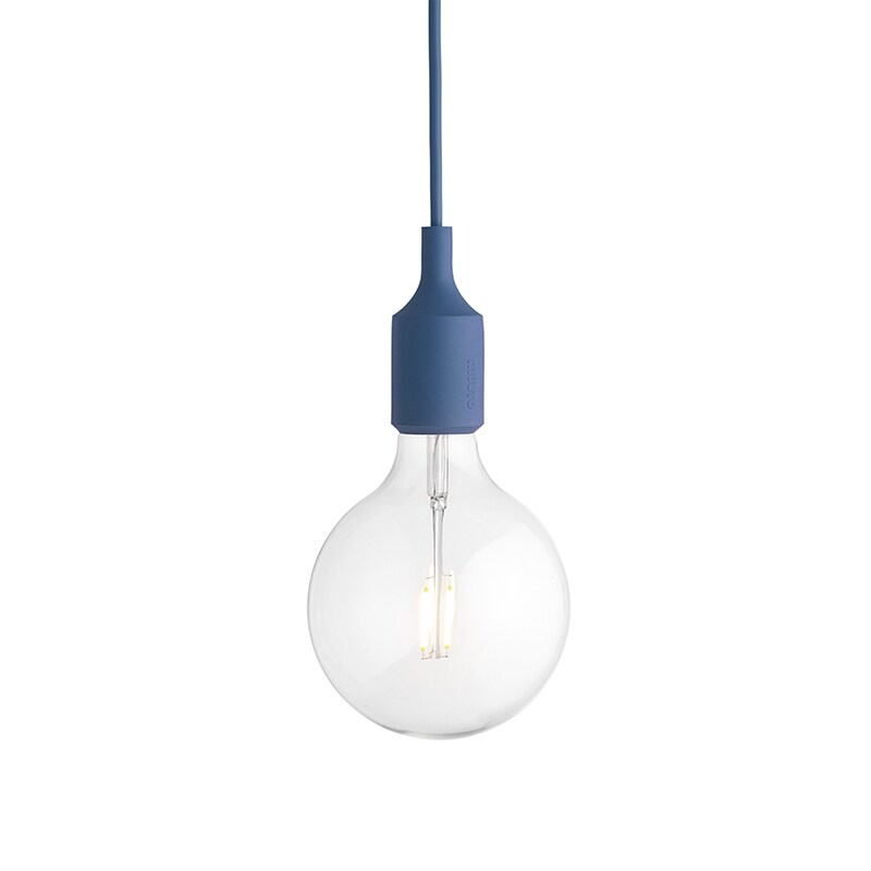 Muuto - E27 taklampa pale blue