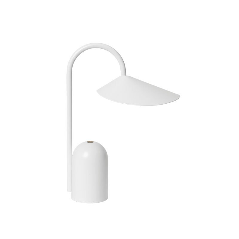 Arum portabel bordslampa vit
