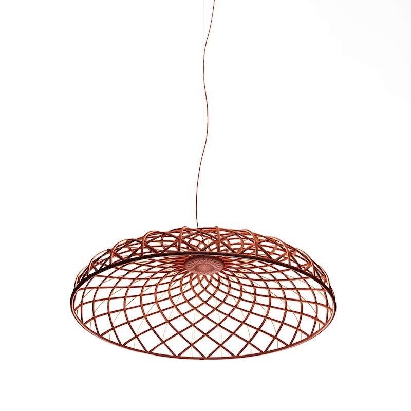 Skynest taklampa brick red