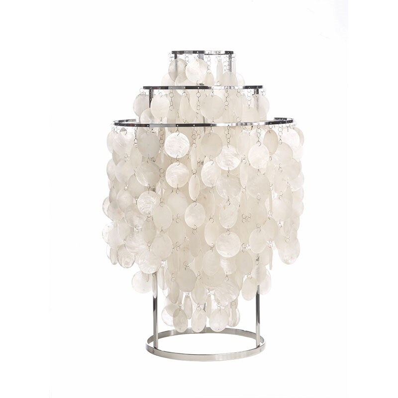 Verpan - Fun 1TM bordslampa pärlemor/krom