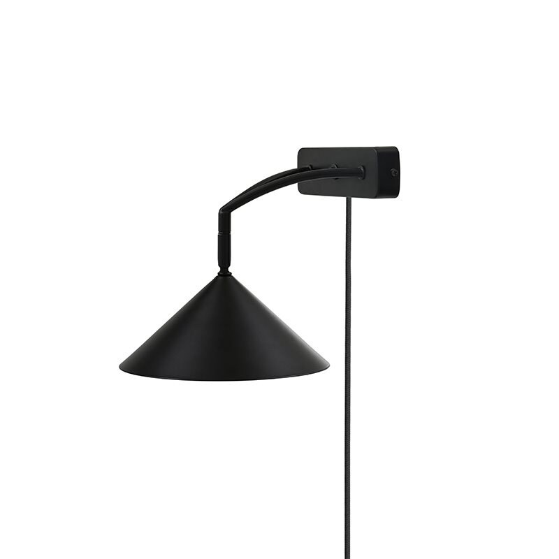 Globen Lighting - Curve vägglampa svart