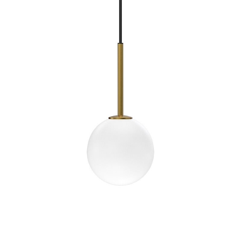 Ballon taklampa satin mässing