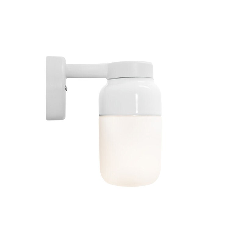 Ifö Electric - Ohm 100/210mm vägglampa IP44 opalglas/vit
