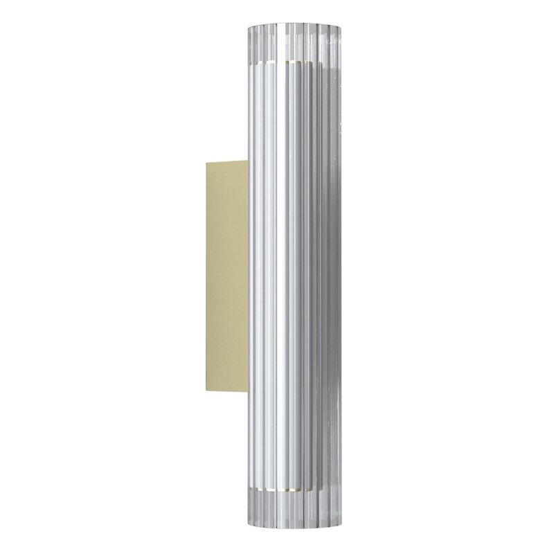 Io 420 vägglampa IP44 matt guld