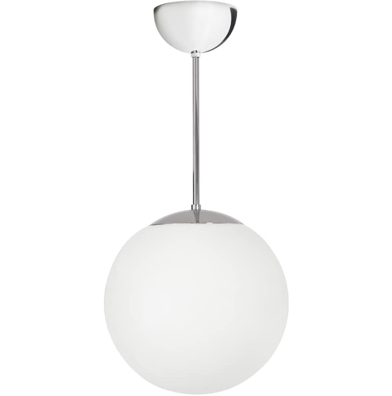 Glob Ø500 taklampa krom/matt opalglas