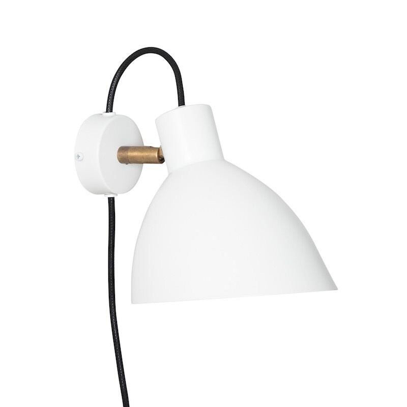Konsthantverk - KH#1 vägglampa vit