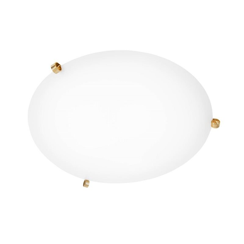 Ögla Ø450 plafond mässing/vit