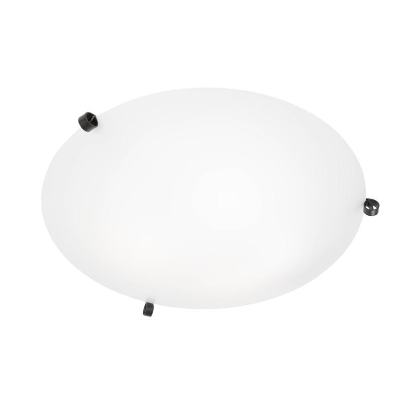 Konsthantverk - Ögla Ø450 plafond svart/vit