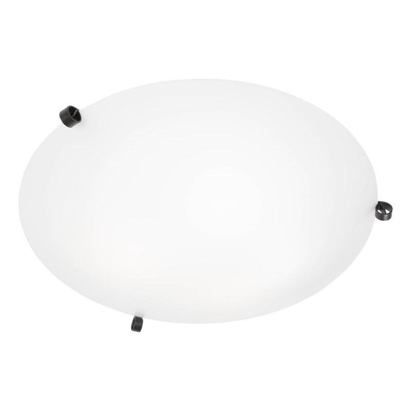 Ögla Ø550 plafond svart/vit