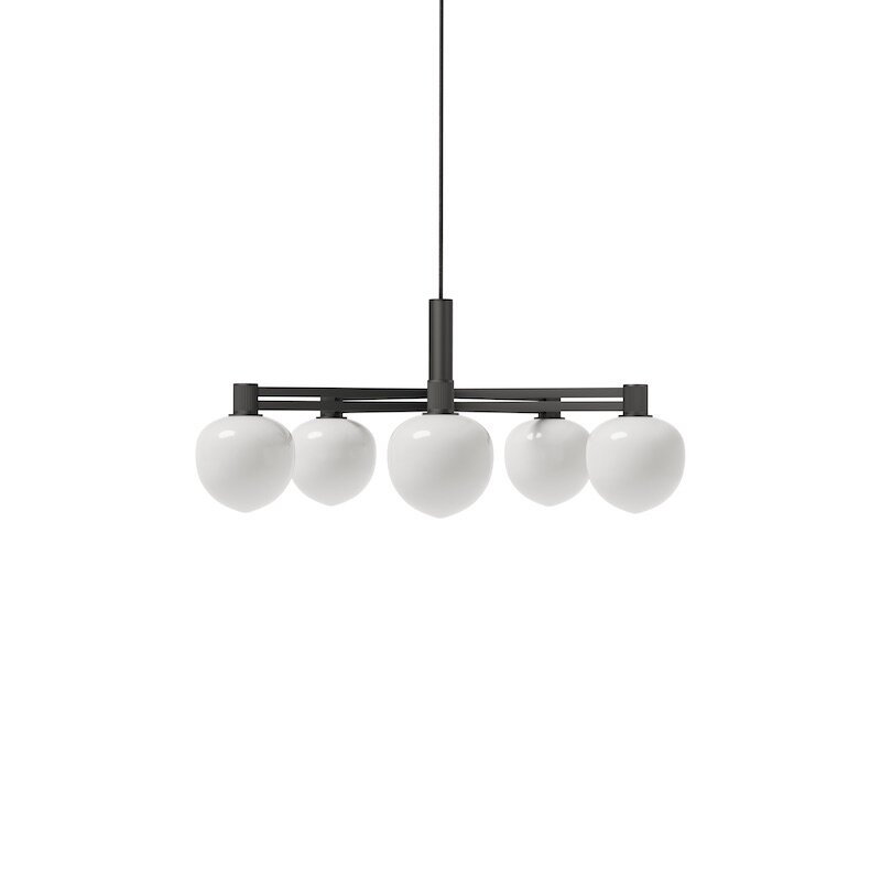 LYFA - Memoir 120 V taklampa svart/opalglas