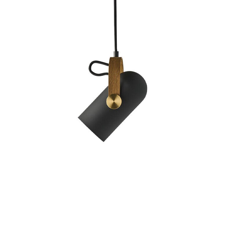 Le Klint 162 Carronade II taklampa svart/rökt ek/mässing