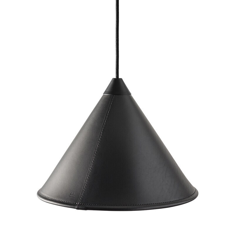 Leather Cone Namibia Ø45 taklampa black