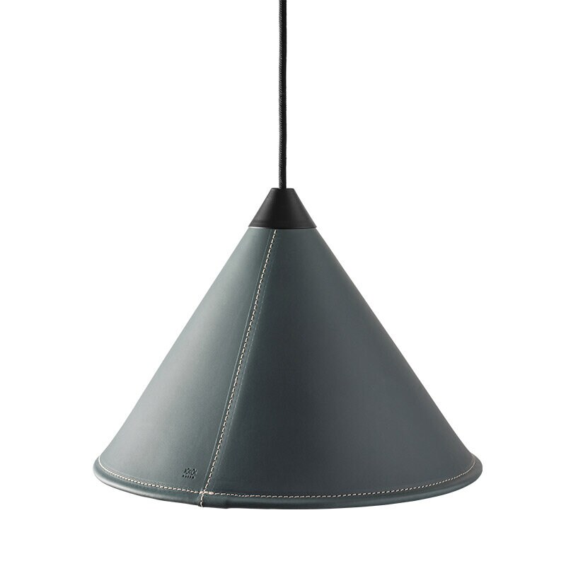 Cuero Design - Leather Cone Namibia Ø45 taklampa ocean blue