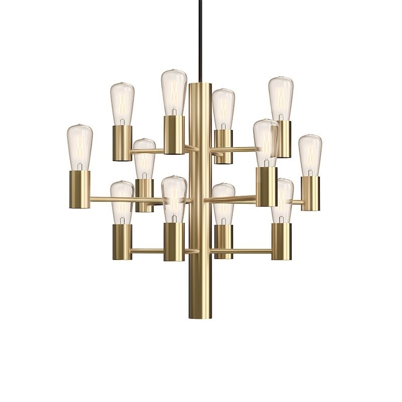 Manola 12 mini taklampa satin mässing