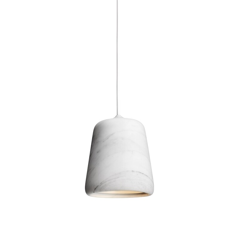 New Works - Material taklampa vit marmor/vit