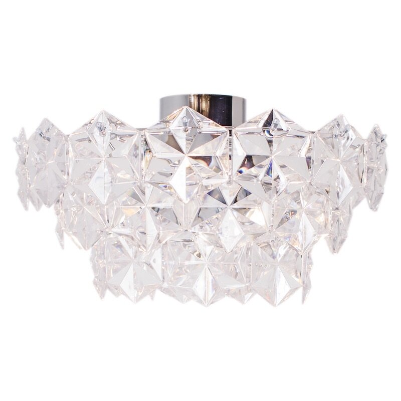 Monarque plafond Ø51cm Krom/klar