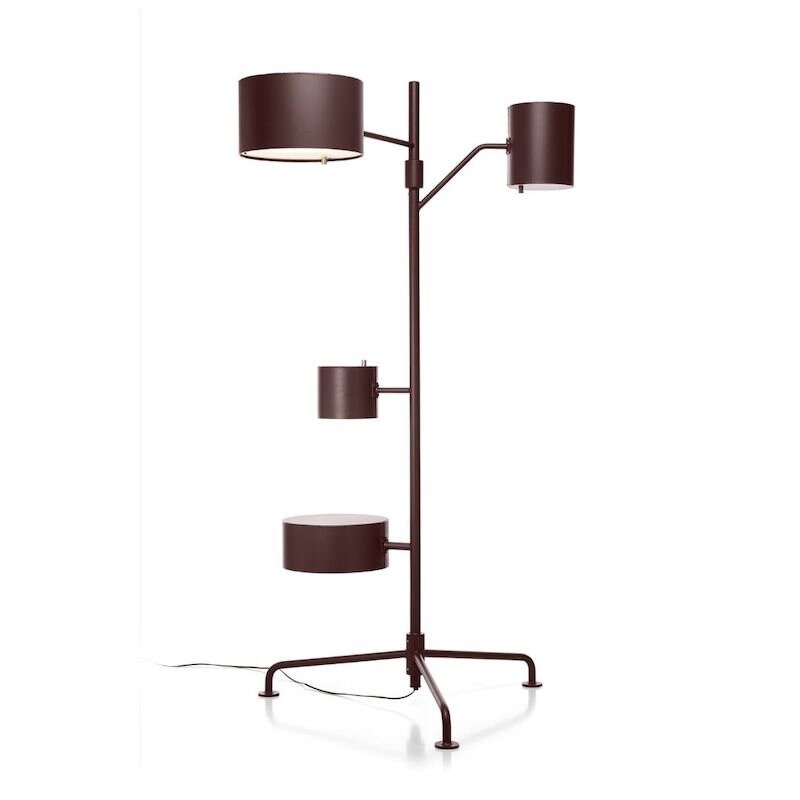 Statistocrat Golvlampa, RAL 8016, MahoganyBrown