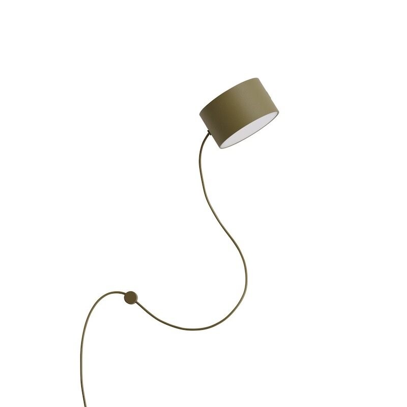Muuto - Post vägglampa brungrön