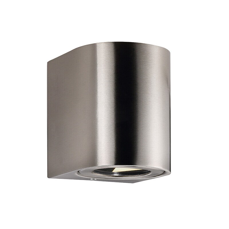 Canto 2 vägglampa rostfritt stål