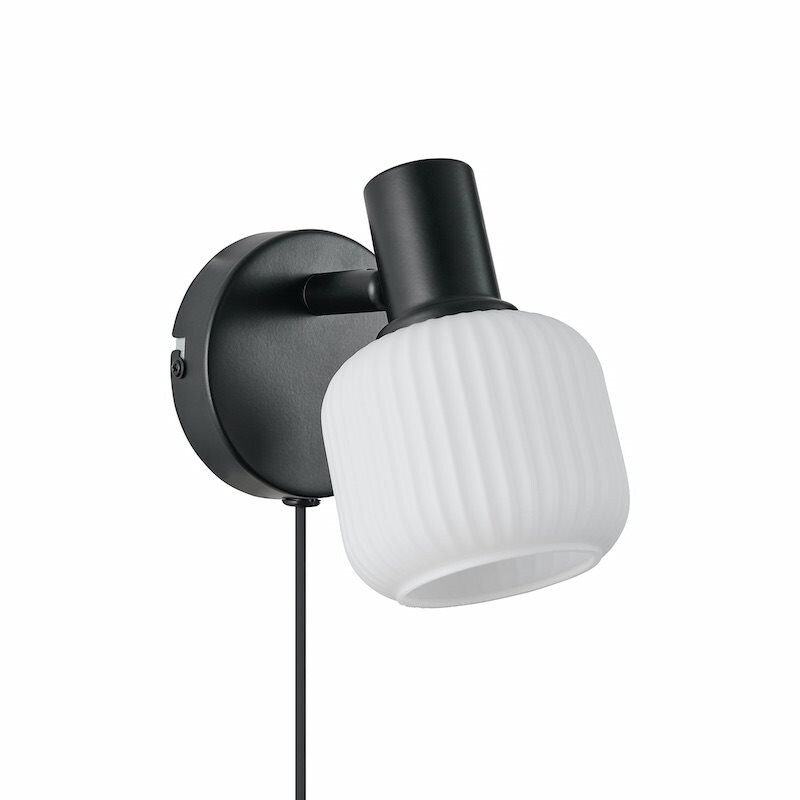 Nordlux - Milford Mini vägglampa svart