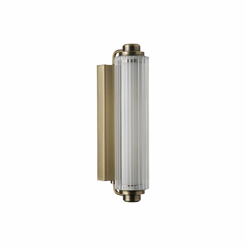 Nimal Double vägglampa mässing