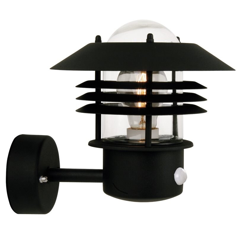 Nordlux - Vejers Sensor vägglampa svart